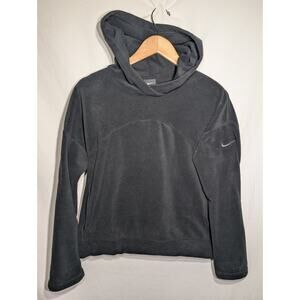 Nike Womens Therma Fleece Pullover Hoodie Sz Small Black CJ5760-010 Athletic
